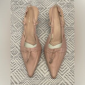 Brand New Vintage Pink sling back heel
